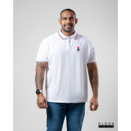 Plus size EMB Polo T-shirt White