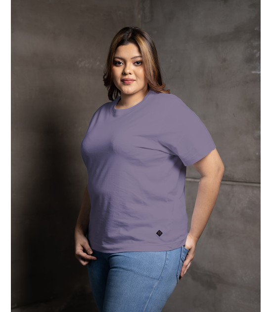 WOMEN PLUS T-SHIRT - PURPLE