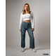 High-Rise Wide Leg Denim Pants
