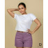 Ladies Regular Twill Short Purple