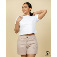 Ladies Regular Twill Short Light purple