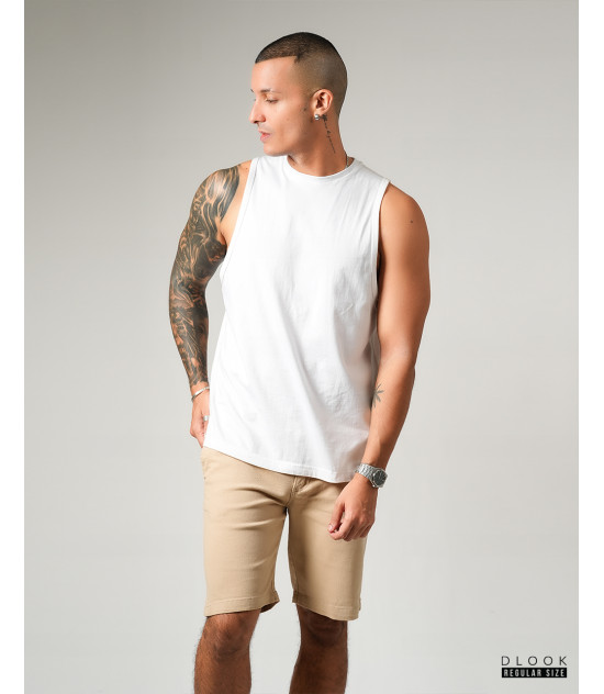 TWILL STRECH SHORT BEIGE