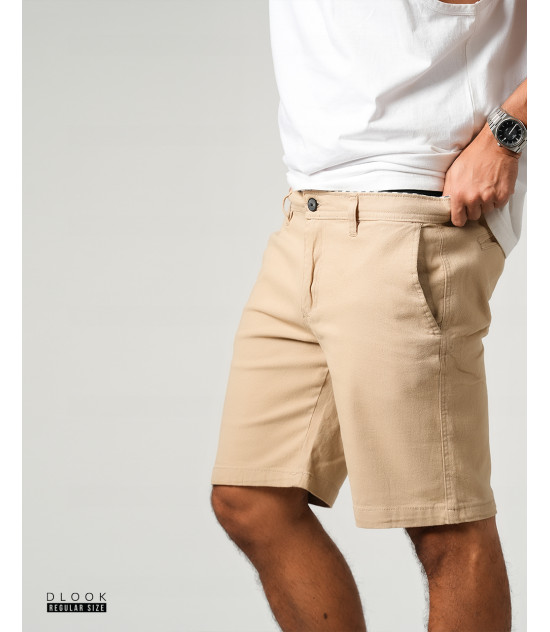 TWILL STRECH SHORT BEIGE