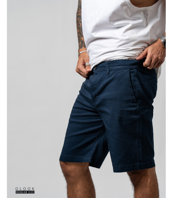 TWILL STRECH SHORT DARK BLUE