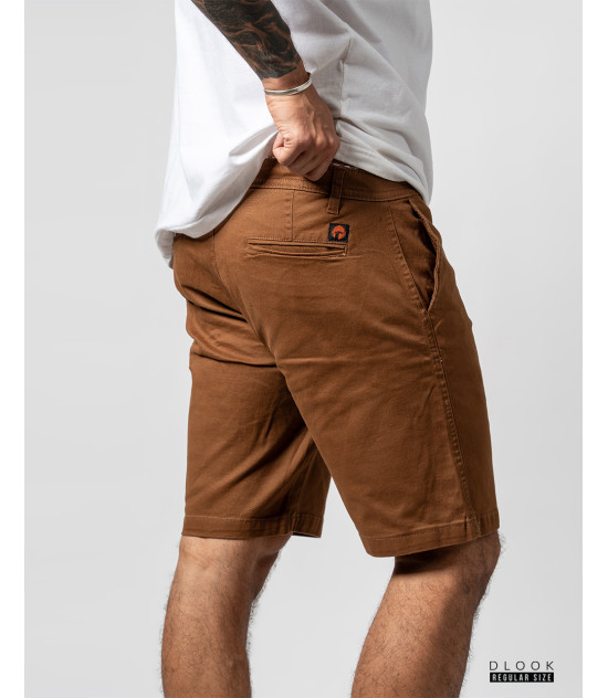 TWILL STRECH SHORT BROWN