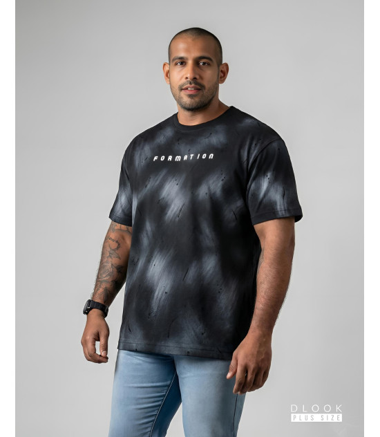 Line designed Black Tee