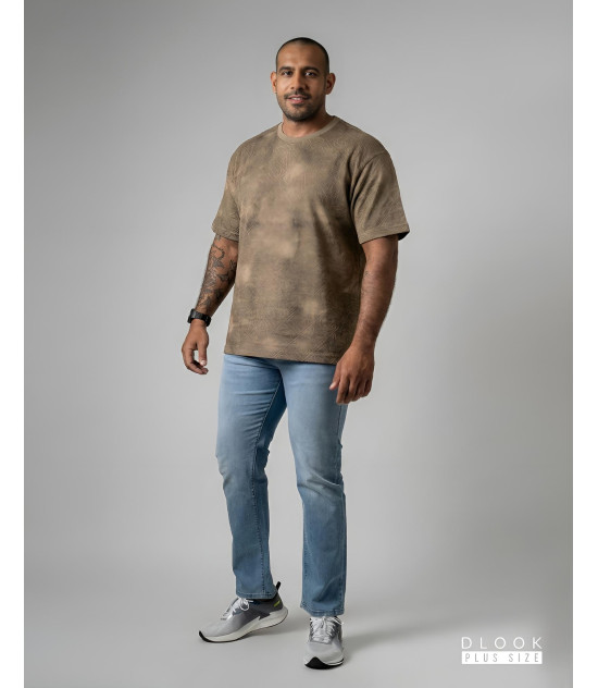 MonoType Wash Crew neck T Shirt Brown