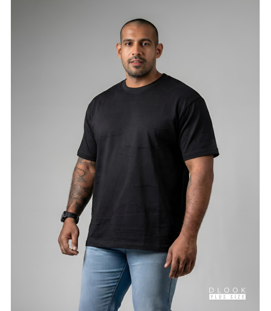 Line designed Black Tee