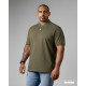 Plain Color Front Button Polo T Shirt