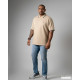 Plus size Polo T-shirt-Beige