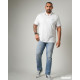 Plus size Polo T-shirt-White