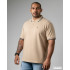 Plus size Polo T-shirt-Beige