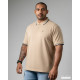 Plus size Polo T-shirt-Beige