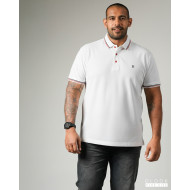 Plus size Polo T-shirt-White