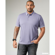 Plus size Polo T-shirt-Light Purple