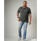 Plus size Polo T-shirt-Dark Ash