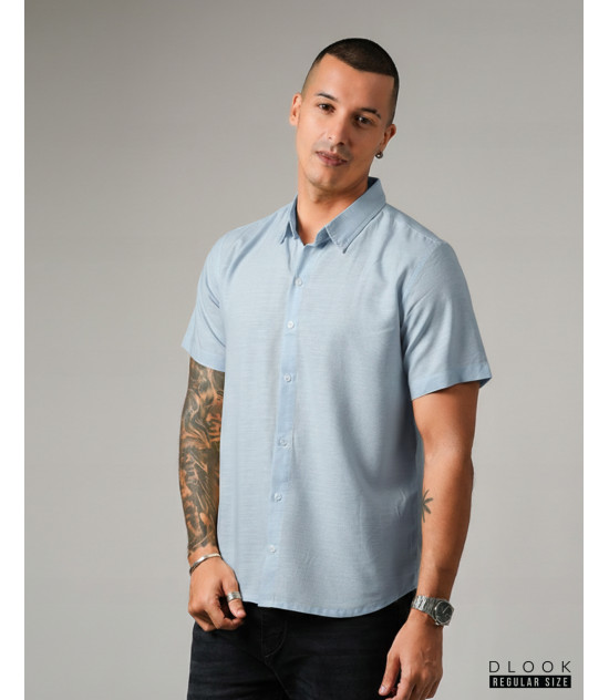 Short Sleeve Light Blue Shirt 