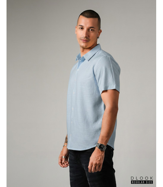 Short Sleeve Light Blue Shirt 