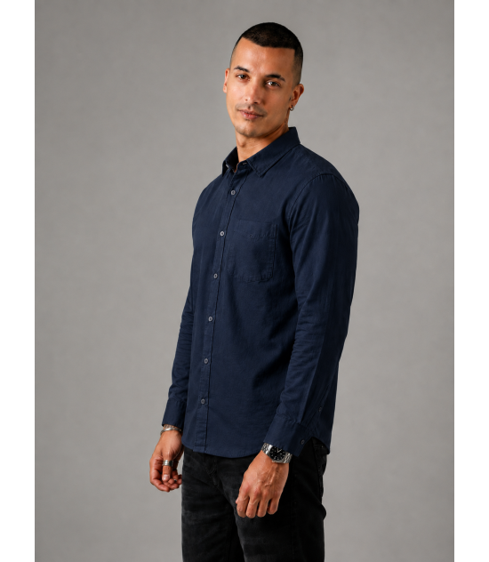 Modern Long-Sleeve Shirt  Regular -  Dark Blue