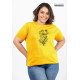 LADIE'S PLUS SIZE PRINT T-SHIRT - DWP 10050