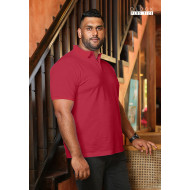 PLUS POLO T SHIRT RED