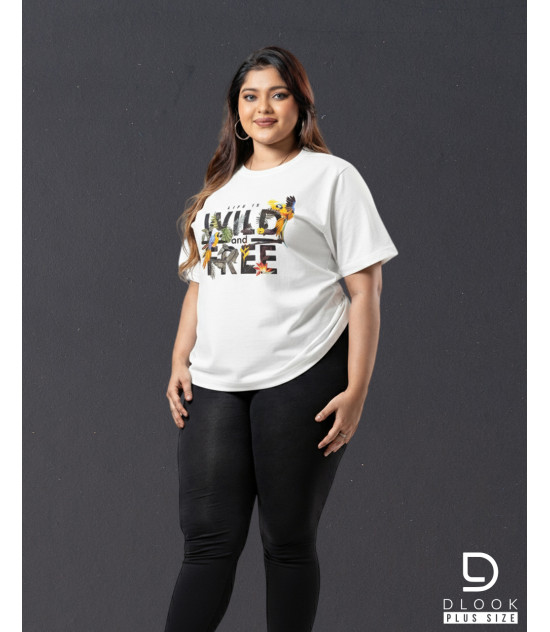 Ladies Plus Size Graphic T shirt - 03