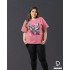 Ladies Plus Size Graphic T shirt - 07