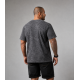Acid Wash Unisex T Shirt Black  Plus Size - Men