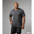 Acid Wash Unisex T Shirt Black  Plus Size - Men