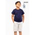 BOY CREW NECK T-SHIRT -  DARK BLUE 