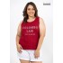 LADIE'S PLUS SIZE "COLOMBO LAW" PRINTED TANK TOP