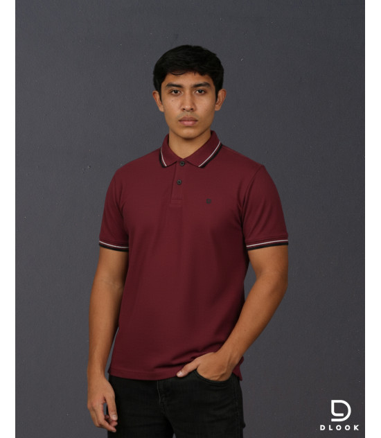 Polo T-shirt-Maroon