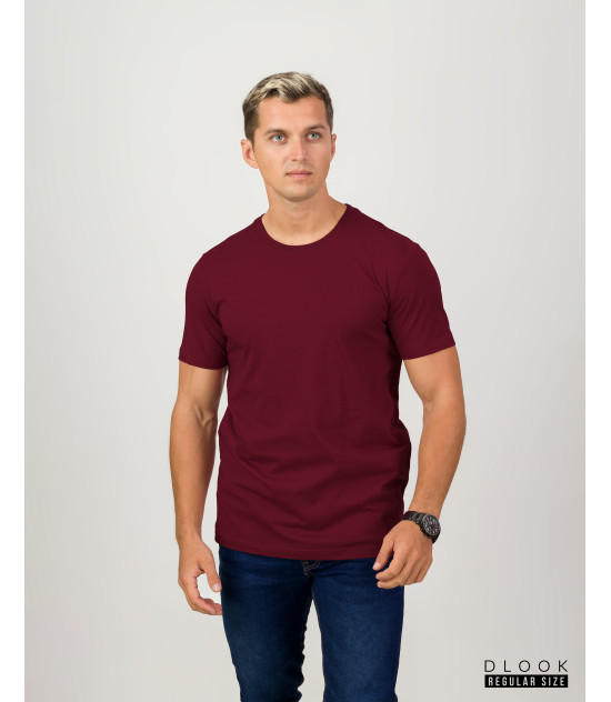 Regular Size Men's Crew Neck -Maroon