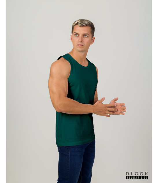 Regular Men's Tank Top Green