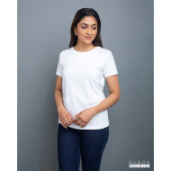 Regular Size Ladies' Crew Neck - White