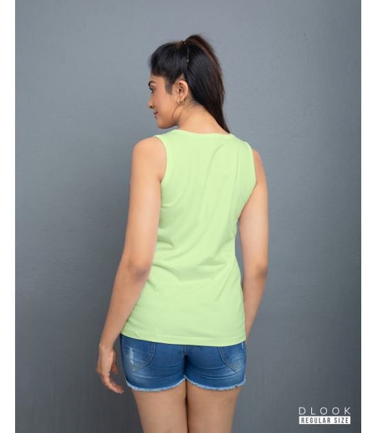 Regular Ladies Tank Top – Light Green