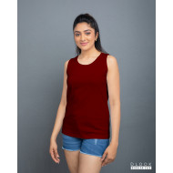 Regular Ladies Tank Top – Maroon