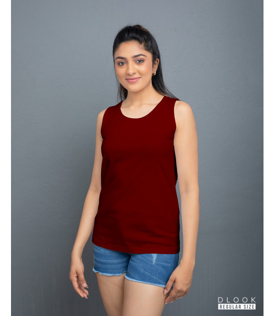 Regular Ladies Tank Top – Maroon