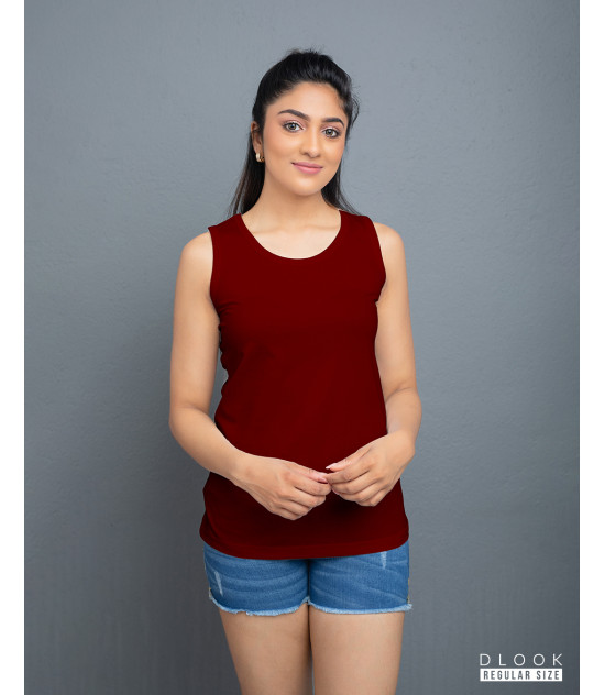 Regular Ladies Tank Top – Maroon