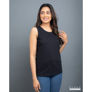 Regular Ladies Tank Top – Black