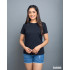 Regular Size Ladies' Crew Neck - Black