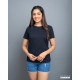 Regular Size Ladies' Crew Neck - Black