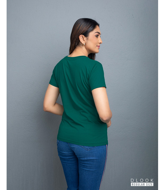 Regular Size Ladies' Crew Neck - Green