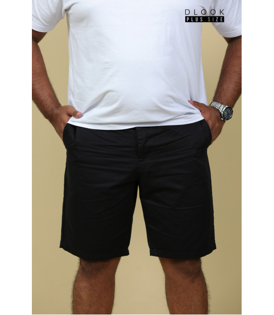 Men’s Plus Size Premium Chino Short-Black