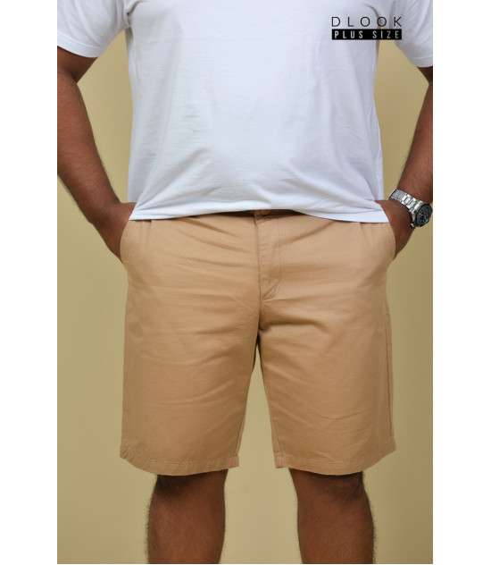 Men’s Plus Size Premium Chino Short-Light Brown