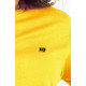 LADIE'S PLUS SIZE PLAIN MUSTARD YELLOW T-SHIRT 