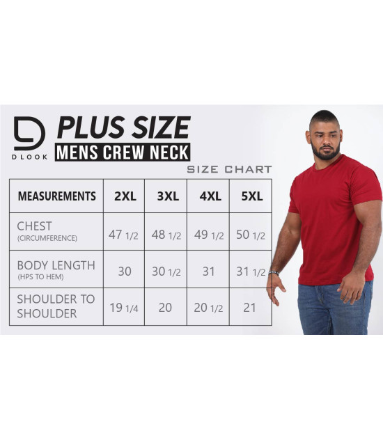 MENS PLUS SIZE "UNLIMITED" PRINTED T-SHIRT
